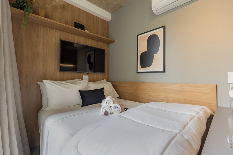 Charmoso studio na Alameda Itu