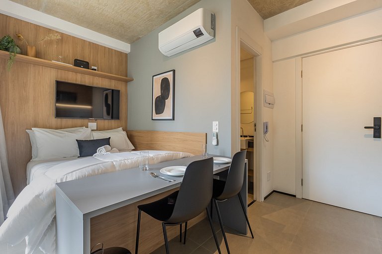 Charmoso studio na Alameda Itu