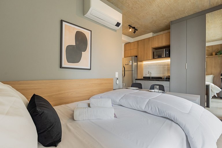 Charmoso studio na Alameda Itu