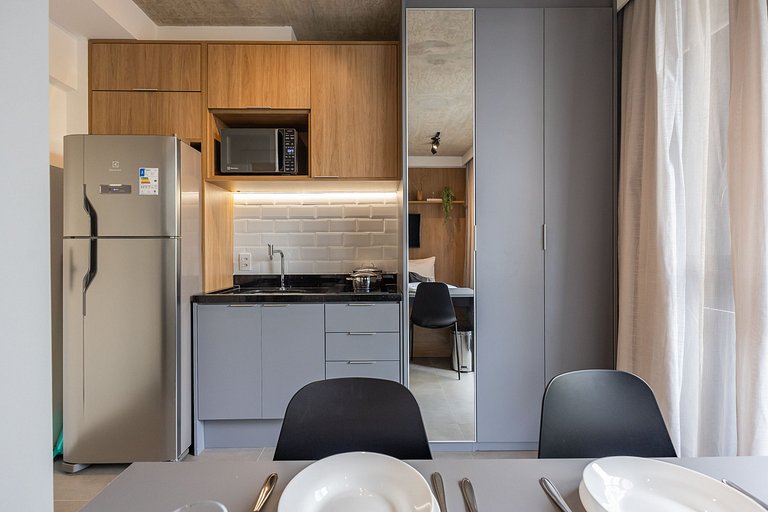 Charmoso studio na Alameda Itu