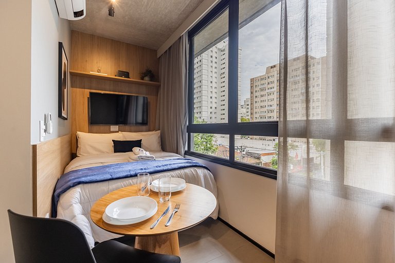 Charmoso studio no coração do Jardim Paulista