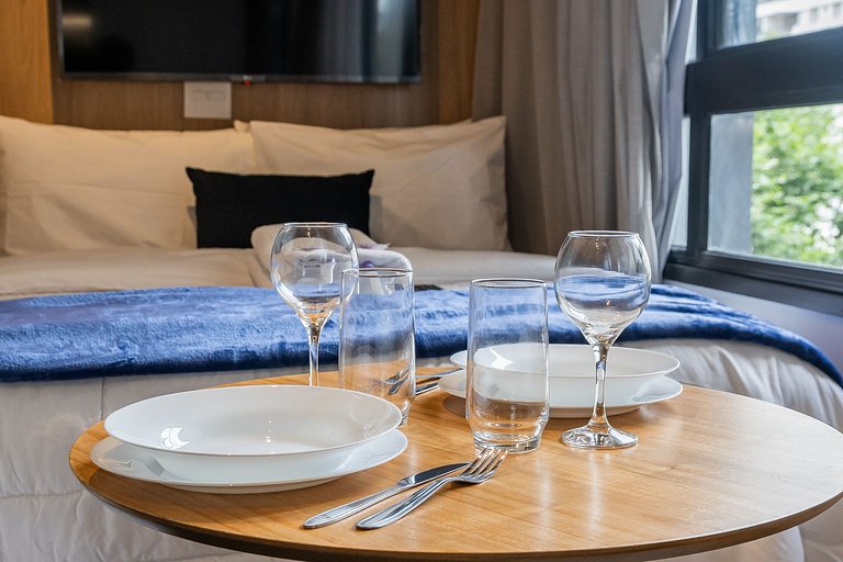 Charmoso studio no coração do Jardim Paulista