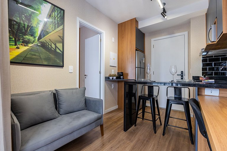 Charmoso Studio no coração da Vila Nova Conceição