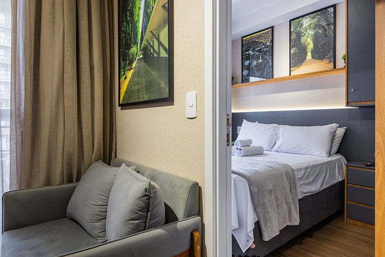 Charmoso Studio no coração da Vila Nova Conceição