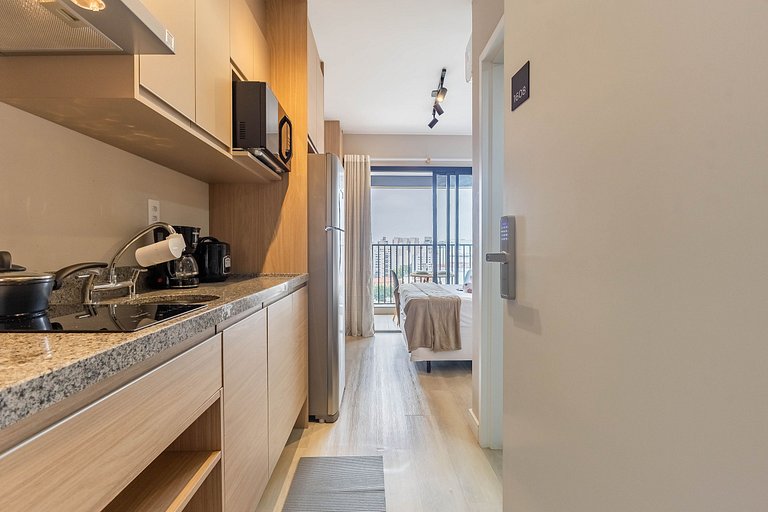 Studio com vista livre na charmosa Vila Mariana