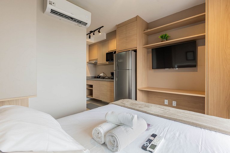 Studio com vista livre na charmosa Vila Mariana