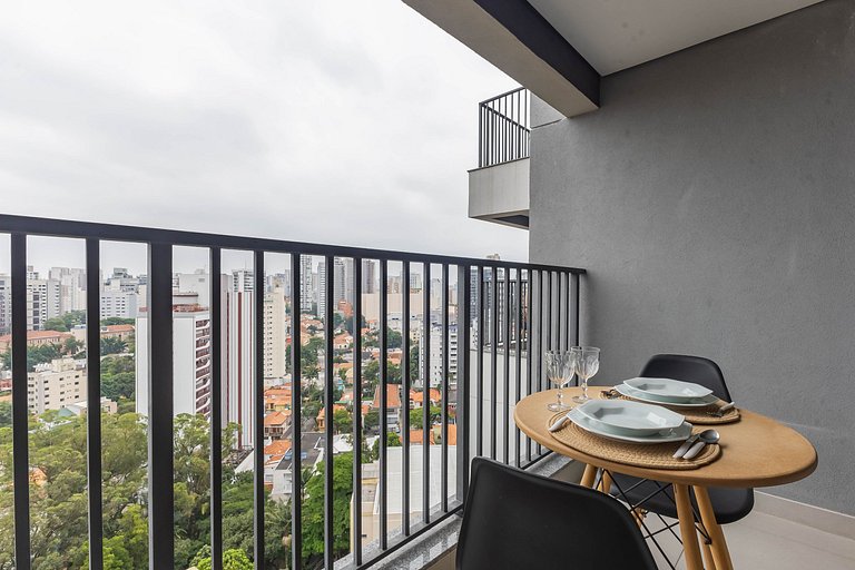 Studio com vista livre na charmosa Vila Mariana