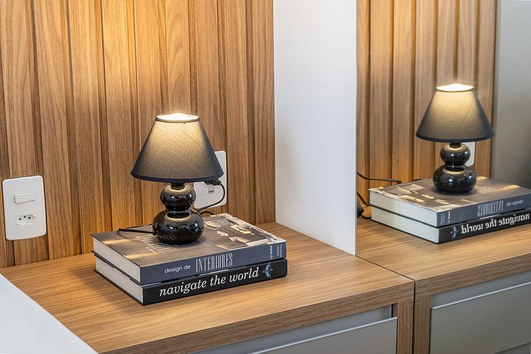 Studio C/ cama Queen na Faria Lima