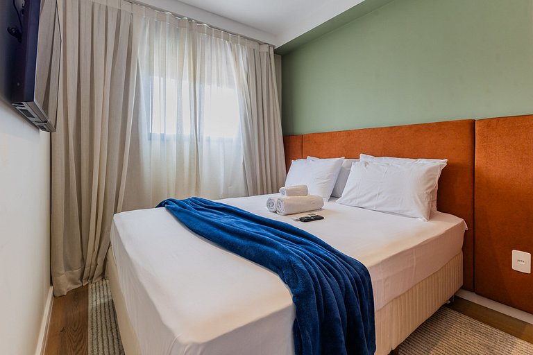 Charmoso apto com varanda no coração de Moema