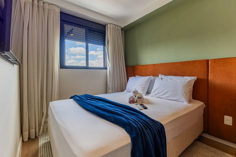 Charmoso apto com varanda no coração de Moema