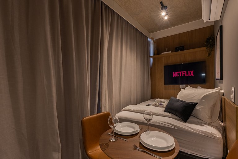 Belo studio na Alameda Itu