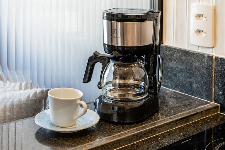 Studio moderno com vista aberta na Vila Olímpia