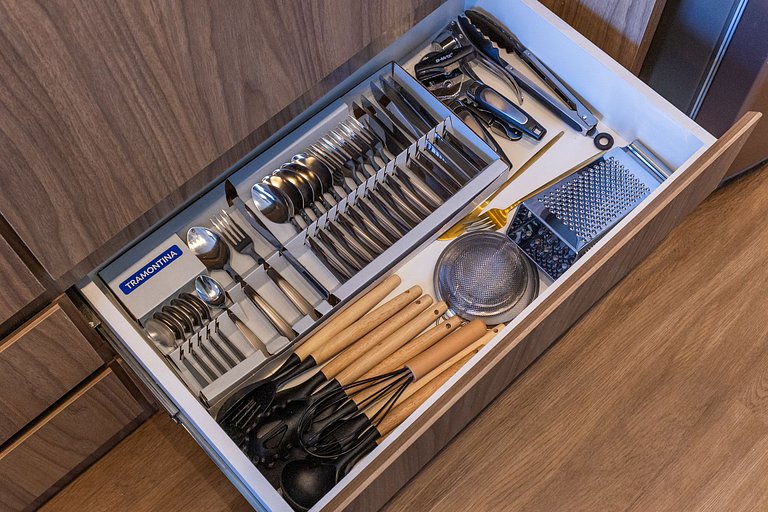 Studio moderno com vista aberta na Vila Olímpia