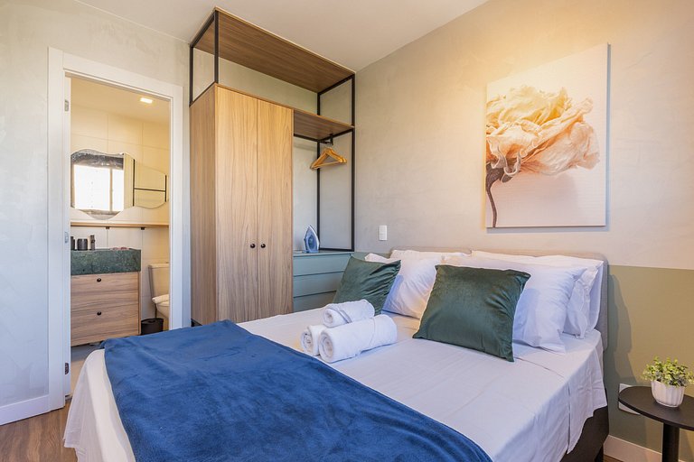 Studio moderno com vista aberta na Vila Olímpia