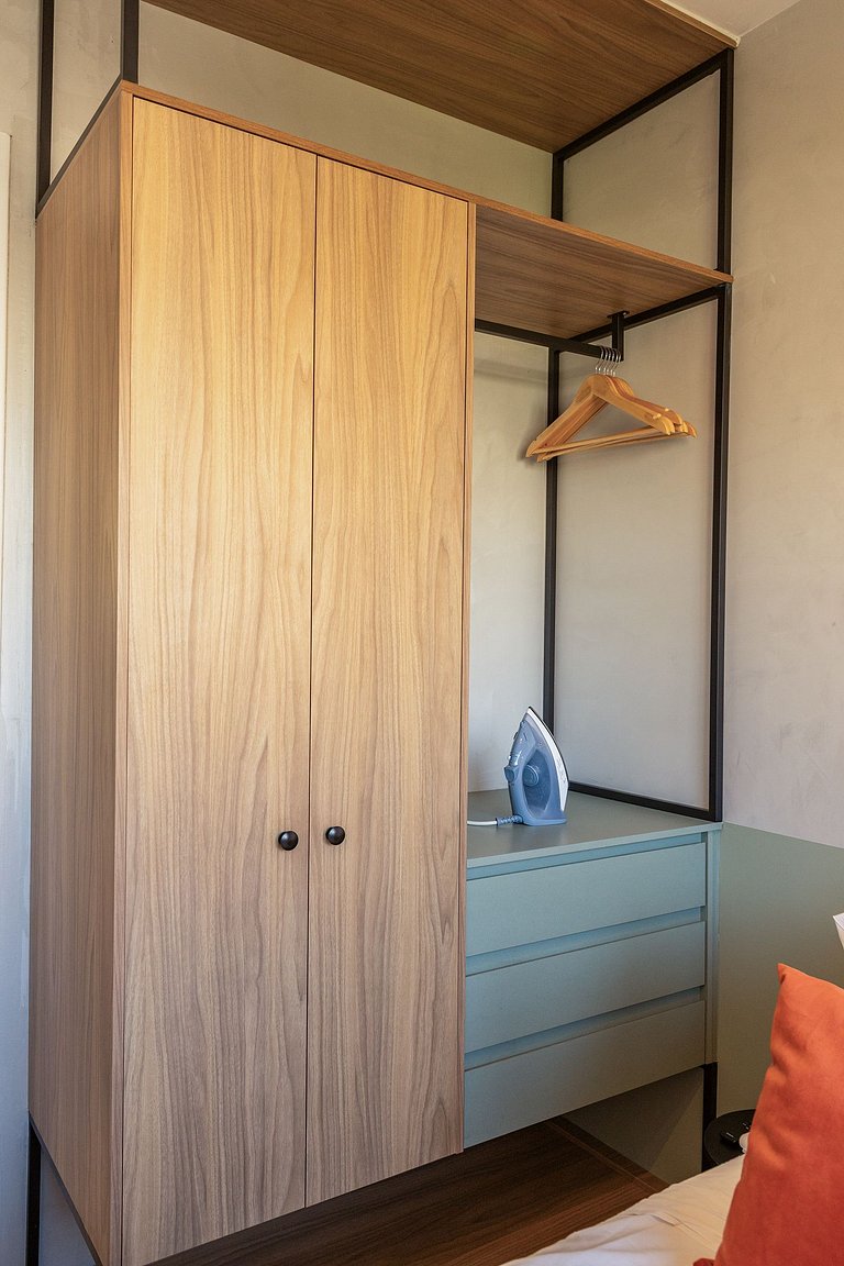 Studio moderno com vista aberta na Vila Olímpia