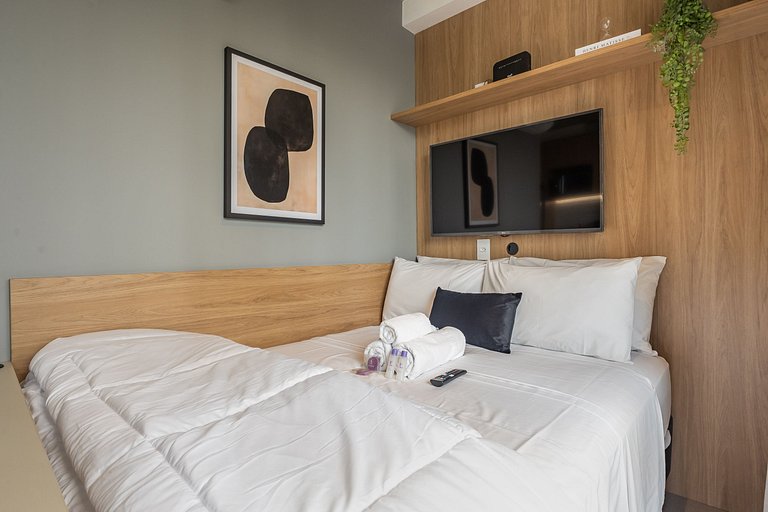 Lindo studio no coração da Alameda Itu