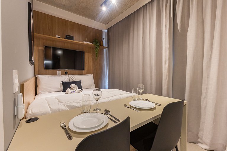 Lindo studio no coração da Alameda Itu