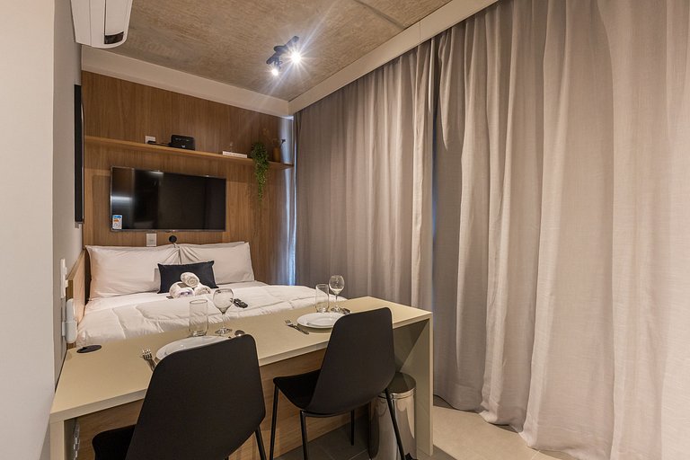 Lindo studio no coração da Alameda Itu