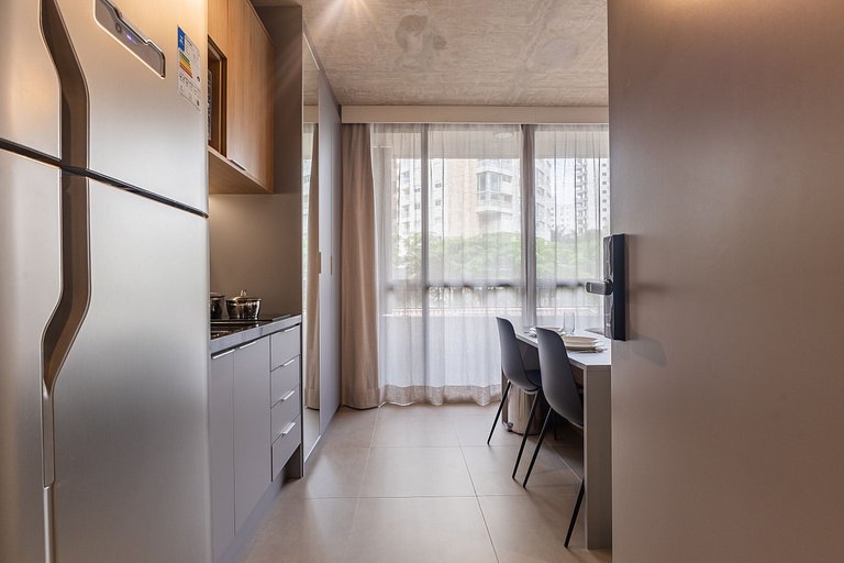 Studio compacto na Alameda Itu