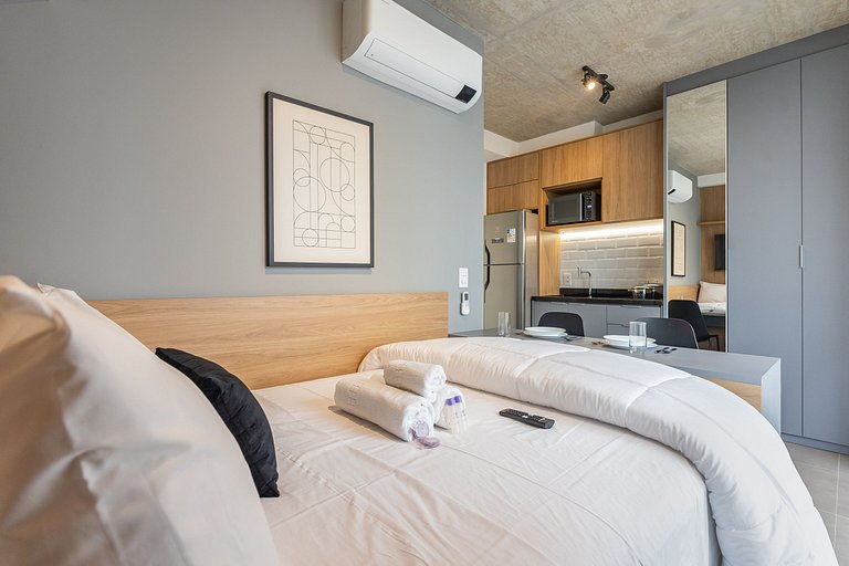 Studio compacto na Alameda Itu