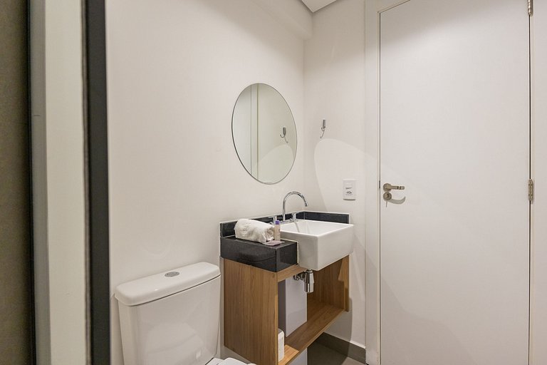 Studio compacto na Alameda Itu