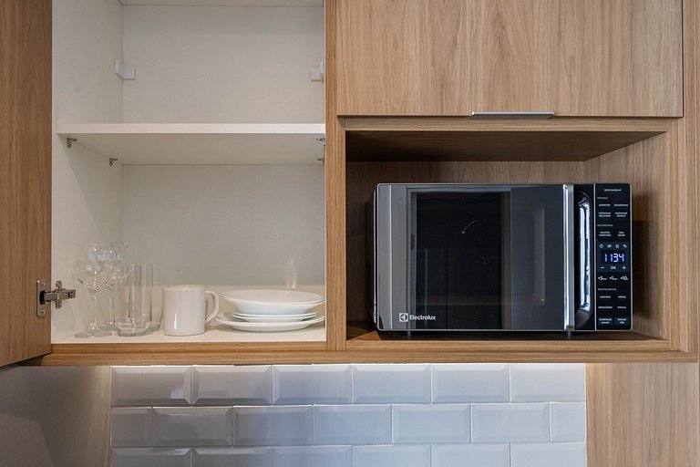 Studio com varanda no Jardim Paulista