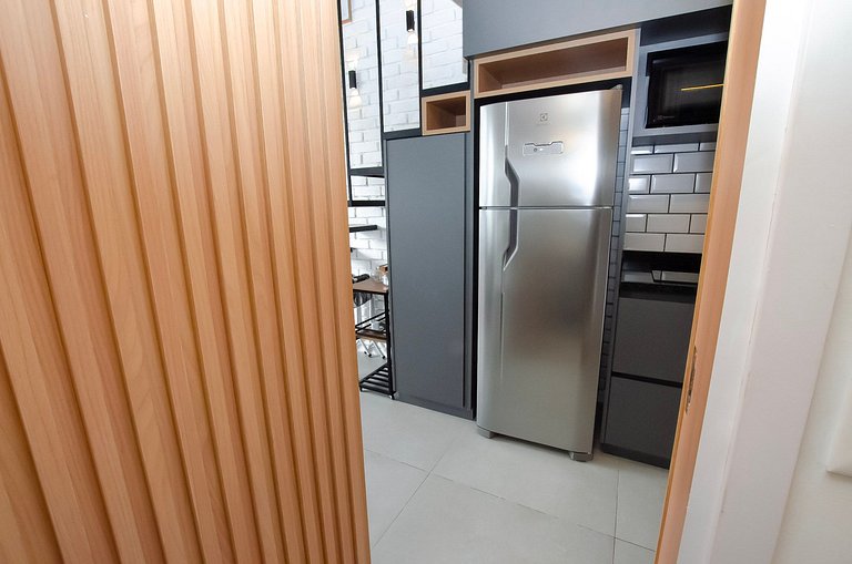 Charmoso studio C/mezanino e varanda em Moema