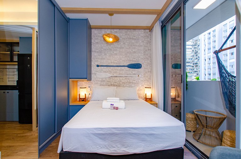 Charmoso studio no coração da Sumaré