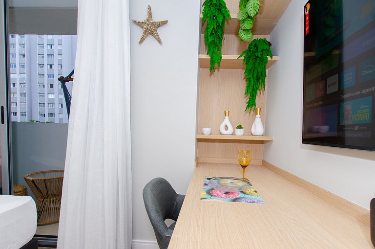 Charmoso studio no coração da Sumaré