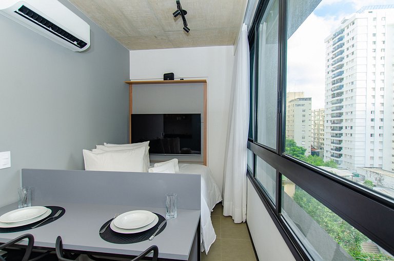 Lindo studio na Alameda Itu