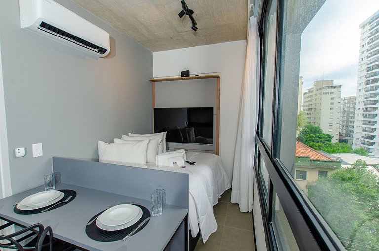 Lindo studio na Alameda Itu
