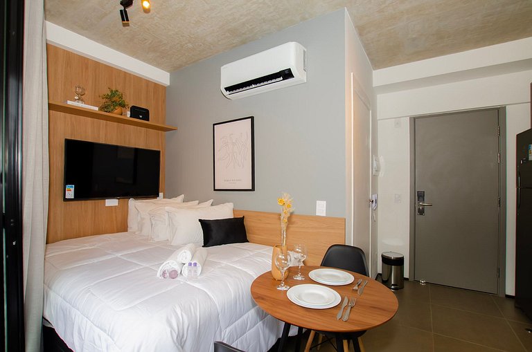 Belo studio na Alameda Itu