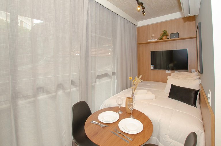 Belo studio na Alameda Itu