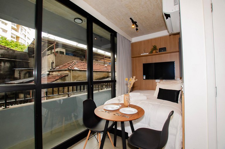 Belo studio na Alameda Itu