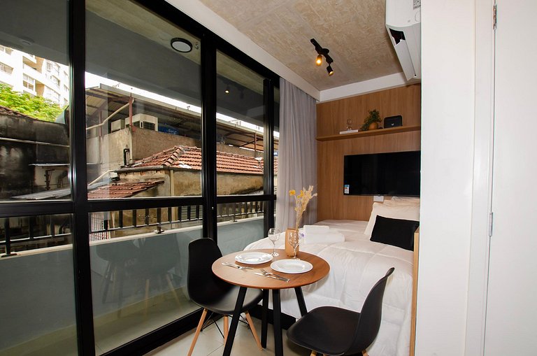 Belo studio na Alameda Itu