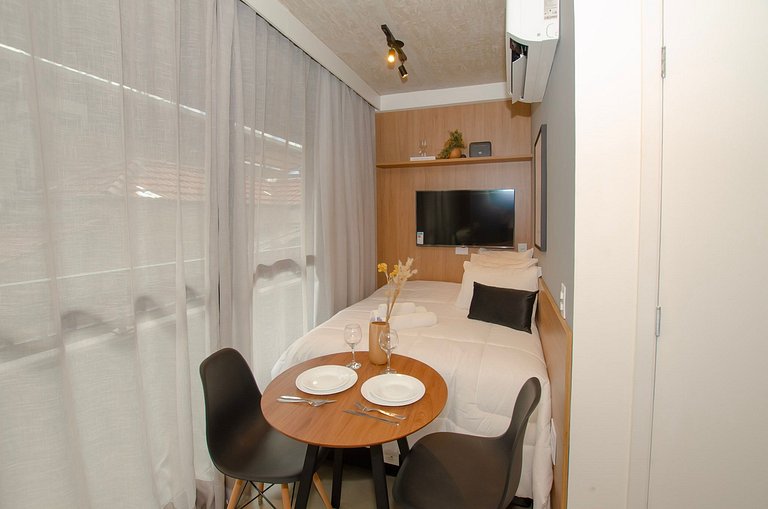 Belo studio na Alameda Itu