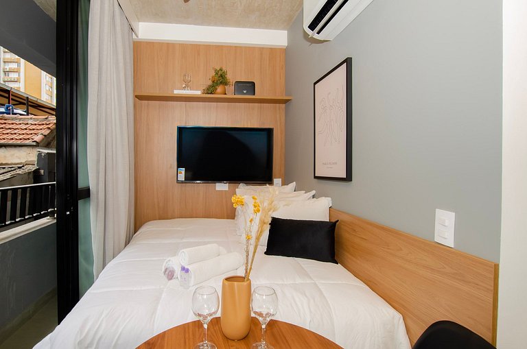 Belo studio na Alameda Itu