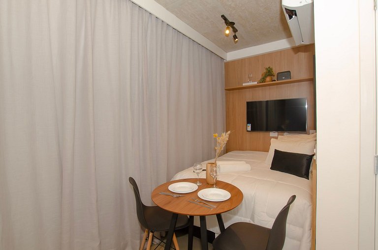 Belo studio na Alameda Itu