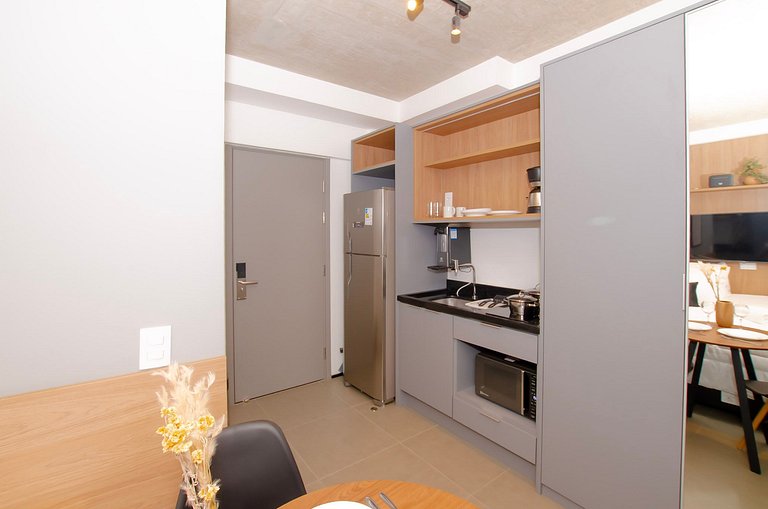 Belo studio na Alameda Itu