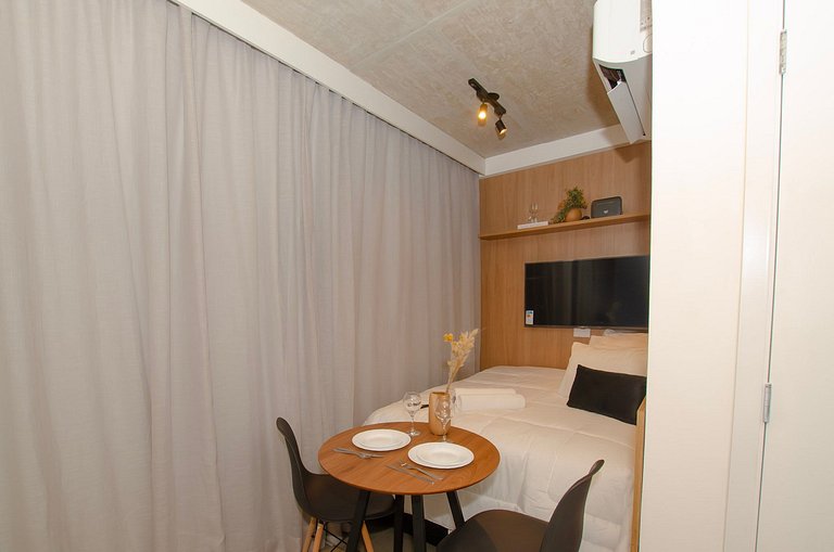 Belo studio na Alameda Itu