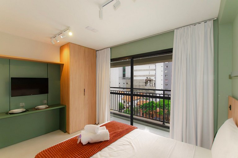 Charmoso studio na Bela Vista