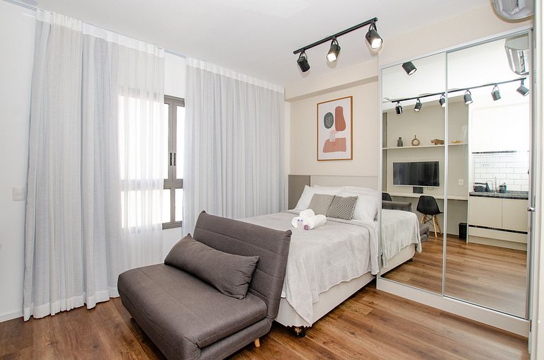 Charmoso studio no Brooklin