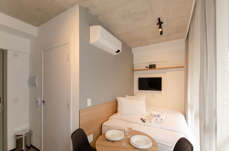 Charmoso studio na Alameda Itu