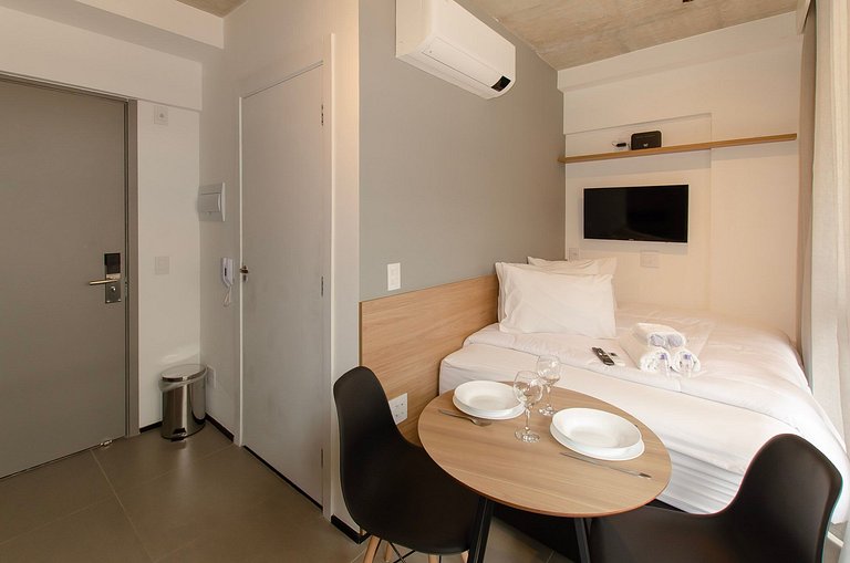 Charmoso studio na Alameda Itu