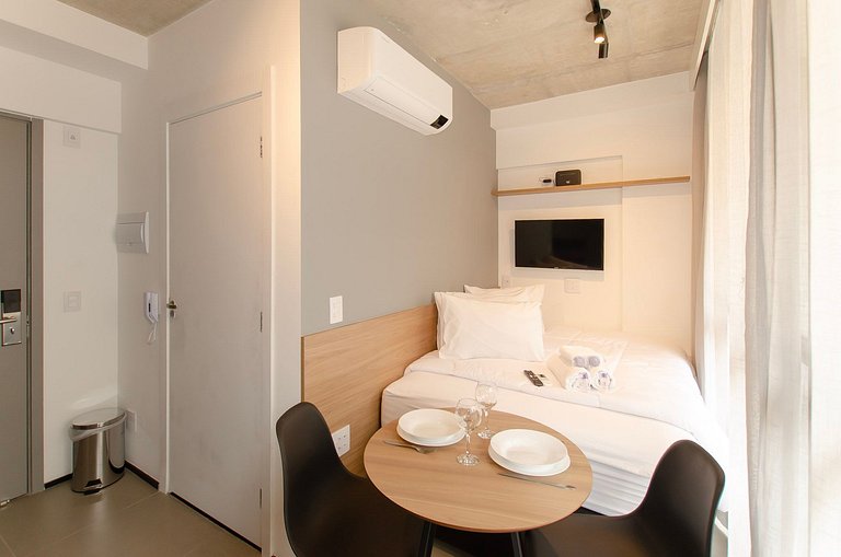 Charmoso studio na Alameda Itu