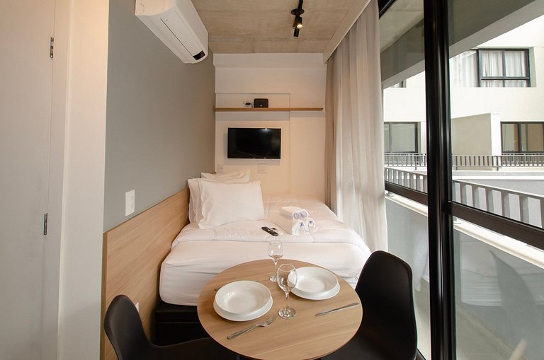 Charmoso studio na Alameda Itu