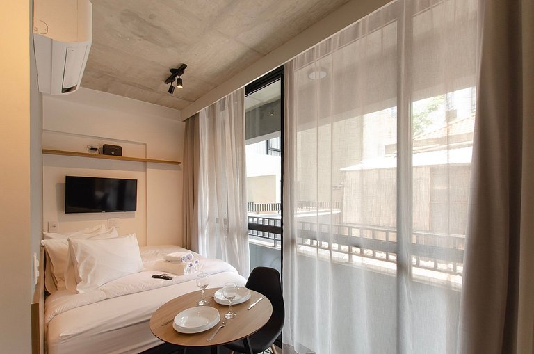 Charmoso studio na Alameda Itu