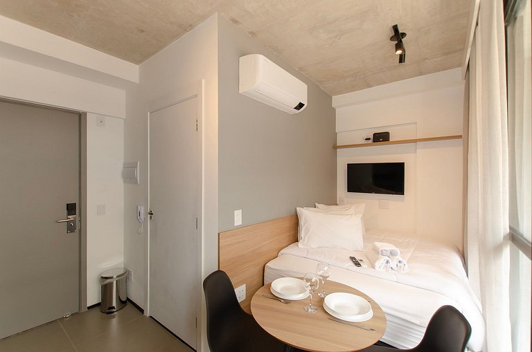 Charmoso studio na Alameda Itu