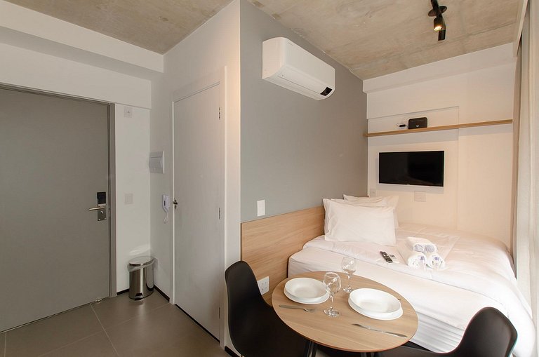 Charmoso studio na Alameda Itu