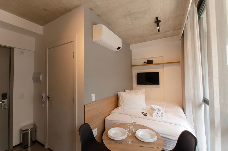 Charmoso studio na Alameda Itu